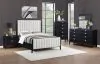 Coaster Fine Furniture 224710KW-S5 Brookmead - 5 Piece Upholstered California King Bedroom Set - Black