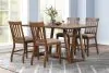 New Classic 45-D4115-D4C Putnam - Counter Table With 4 Chairs - Brown