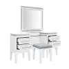 Liberty Furniture 781-BR-VN Reflections - 3 Piece Vanity Set - Pearl White & Rhinestone