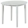 Coaster Fine Furniture 130005WHT Bucknell - 3 Piece Round Drop Leaf Dining Table Set - White