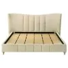 Coaster Fine Furniture 315956KE Evelyn - Upholstered Eastern King Panel Platform Bed - Ivory