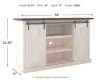 Ashley Furniture W287-48 Ashley Furniture W287-48 Dorrinson - Medium TV Stand - White