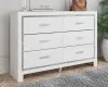 Ashley Furniture B2640-31 Altyra - Six Drawer Dresser - White