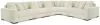 Ashley Furniture 21104S20 Ashley Furniture 21104S20 Lindyn - 6-Piece Sectional With 3 Armless Chairs - Ivory