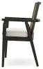 Ashley Furniture D841-02A Galliden - Dining Upholstered Arm Chair (Set of 2) - Black