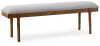 Ashley Furniture D615-00 Lyncott - Large Upholstered Dining Room Bench - Gray / Brown