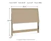 Ashley Furniture B1199-57 Cielden - Queen Panel Headboard - Two-Tone