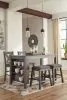 Ashley Furniture D388/13/024(2)/124(2) Ashley Furniture D388/13/024(2)/124(2) Caitbrook - 5 Pc. - Counter Table, 2 Stools, 2 Barstools - Gray