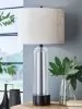 Ashley Furniture L430944 Kerrbrook - Glass Table Lamp - Clear / Black