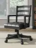 Ashley Furniture H664/34/34R/01A/70 Wildenauer - 4 Pc. - Home Office Desk And Return, Swivel Desk Chair, Bookcase - Brown / Black