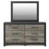 Ashley Furniture PCB1118B1 Ashley Furniture PCB1118B1 Broachmyn - Dresser And Mirror - Black / Gray