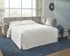 Ashley Furniture 87214S3 Ashley Furniture 87214S3 Altari - Right Arm Facing Corner Chaise With Sleeper 2 Pc Sectional - Alloy