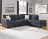 Ashley Furniture 87213S2 Ashley Furniture 87213S2 Altari - Right Arm Facing Chaise 2 Pc Sectional - Slate