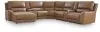 Ashley Furniture PCU62606S31 Ashley Furniture PCU62606S31 DeepWakes - 7-Piece Power Reclining Sectional With LAF Press Back Power Chaise And 2 Storage Consoles - Caramel