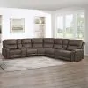 New Classic 28-U5853-7PS Gaia - 7 Piece P2 Power Sectional - Brown