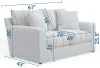 Jackson Furniture Industries 228802-1703/01-1682/26 Lindsey - Loveseat - Snow