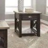 Liberty Furniture 422-OT1022 Heatherbrook - Drawer End Table - Charcoal & Ash