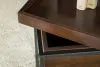 CoasterEssence 936007 Ondrej - Square Accent Side Table Removable Tray - Dark Brown
