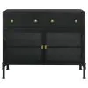 CoasterElevations 951761 Sadler - 2-Drawer Metal Accent Storage Cabinet - Matte Black