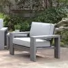Furniture of America CM-OS1883-CH-2PK Ballyshannon - Arm Chair (Set of 2) - Gray
