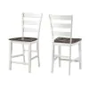 Intercon KA-BS-669W-GWH-K24 Kona - Ladder Stool - Gray / White