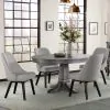 Intercon FR-CH-970C-PEW-RTA Foundry - Upholstered Chair - Brushed Pewter
