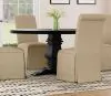 Coaster Fine Furniture 115530 Florence - Round Pedestal Base Dining Table - Black
