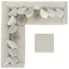 Jackson Furniture Industries 2235/36/31/59/37/12-16 Ritzy - 5 Piece Modular Sectional And 1 Included Cocktail Ottoman - Bone