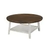 New Classic T3527-3P Flaherty - 3 Piece Occasional Set (1 Coffee & 2 End Tables) - Brown / White