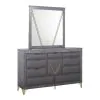 New Classic 00-B1826-DM New Classic 00-B1826-DM Symmetry - Dresser & Mirror - Gray