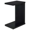 Coaster Fine Furniture 930276 Clower - Engineered Wood C-Shaped Sofa Side Table - Black