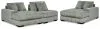 Ashley Furniture 21105S18 Ashley Furniture 21105S18 Lindyn - 3-Piece Sectional With Double Chaises - Fog