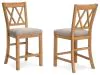 Ashley Furniture D773-124 Havonplane - Upholstered Barstool (Set of 2) - Brown