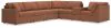 Ashley Furniture 92102S33 Ashley Furniture 92102S33 Modmax - 7-Piece Sectional With Storage Console And Laf Corner Chair - Spice