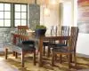 Ashley Furniture D594/35/01(4)/00 Ralene - 6 Pc. - Extension Table, 4 Side Chairs, Bench - Light Brown