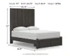 Ashley Furniture PCB3370B4 Ashley Furniture PCB3370B4 Fraluna - Queen Panel Storage Bed - Charcoal