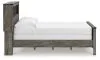 Ashley Furniture B4480B3 Ashley Furniture B4480B3 Frandern - Full Bookcase Panel Bed - Gray
