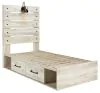 Ashley Furniture B192B13 Ashley Furniture B192B13 Cambeck - Twin Panel Bed With Side Storage Drawers - Whitewash