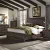 Liberty Furniture 759-BR-K2SDMCN Liberty Furniture 759-BR-K2SDMCN Thornwood Hills - 5 Piece Bedroom Set (King Two Sided Storage Bed, Dresser & Mirror, Chest, Nightstand) - Rock Beaten Brown