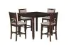 New Classic D1701-542-CHY New Classic D1701-542-CHY Gia - 5 Piece Square Counter Dining Set (Table & 4 Chairs) - Cherry