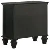 CoasterEssence 201329Q-S5 Sandy Beach - 5 Piece Queen Bedroom Set - Black