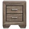 CoasterEveryday 204191KW-S4 Kauffman - 4 Piece California King Bedroom Set - Washed Taupe
