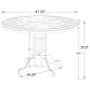 CoasterEssence 100951 Mitchell - Round Dining And Billiard Poker Game Table - Amber