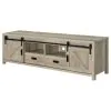 CoasterEssence 736263 Madra - 2-Door Engineered Wood TV Stand - Distressed Pine