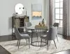 Coaster Fine Furniture 193511BG Granvia - Round Glass Top Metal Dining Table - Gunmetal