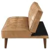 Coaster Fine Furniture 360234 Jenson - Upholstered Tufted Convertible Sofa Bed - Saddle Brown
