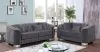 Furniture of America FOA6475DG-LV-PK Castellon - Loveseat - Dark Gray