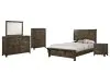 New Classic 00-1334-15C New Classic 00-1334-15C Blue Ridge - 6/6 Eastern King 5 Piece Bedroom Set (Bed & Dresser & Mirror & Nightstand & Chest) - Rustic Gray