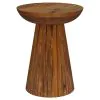 Coaster Fine Furniture 931155 Aureo - Round Solid Wood Accent Side Table - Wild Honey