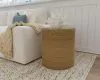 Coaster Fine Furniture 930270 Halden - Round Woven Seagrass Accent Side Table - Light Brown